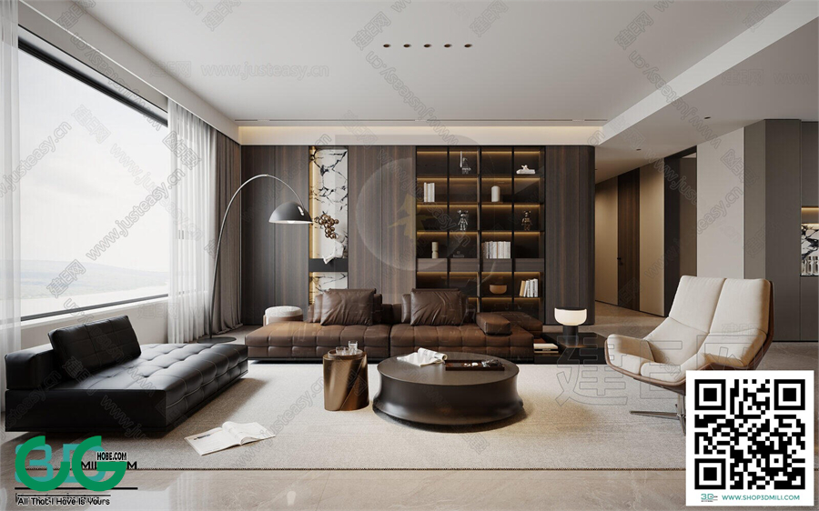 Living room Modern style 3dsmax File 78