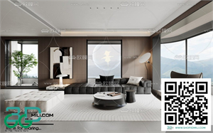 Living room Modern style 3dsmax File 30