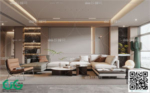 Living room Modern style 3dsmax File 15