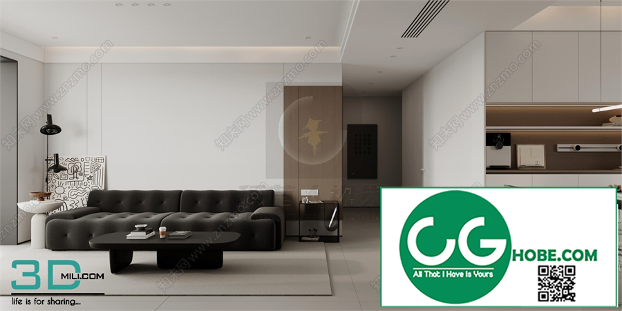Living room Modern style 3dsmax File 34