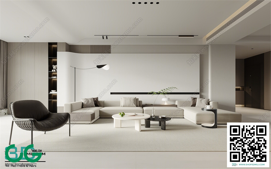 Living room Modern style 3dsmax File 50