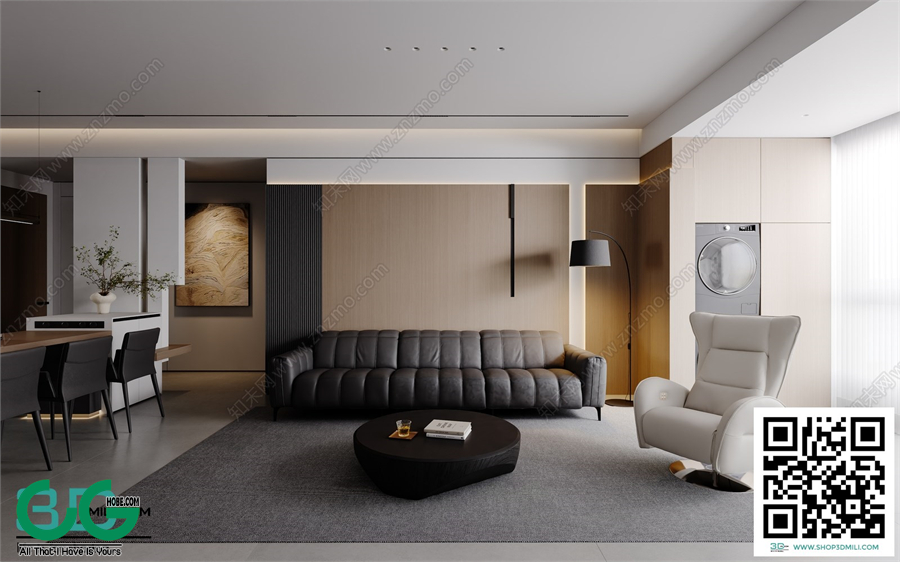 Living room Modern style 3dsmax File 51