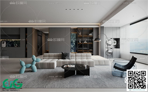 Living room Modern style 3dsmax File 42