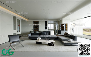 Living room Modern style 3dsmax File 43