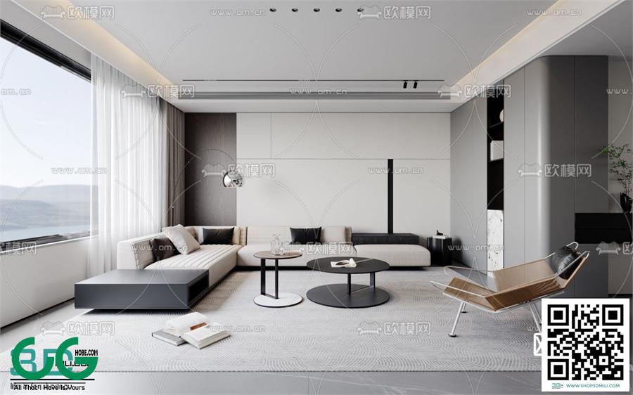 Living room Modern style 3dsmax File 46