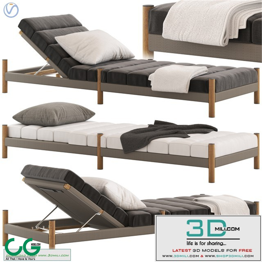 Coco Republic Architect Outdoor Sunlounge
