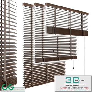 Wood venetian blind
