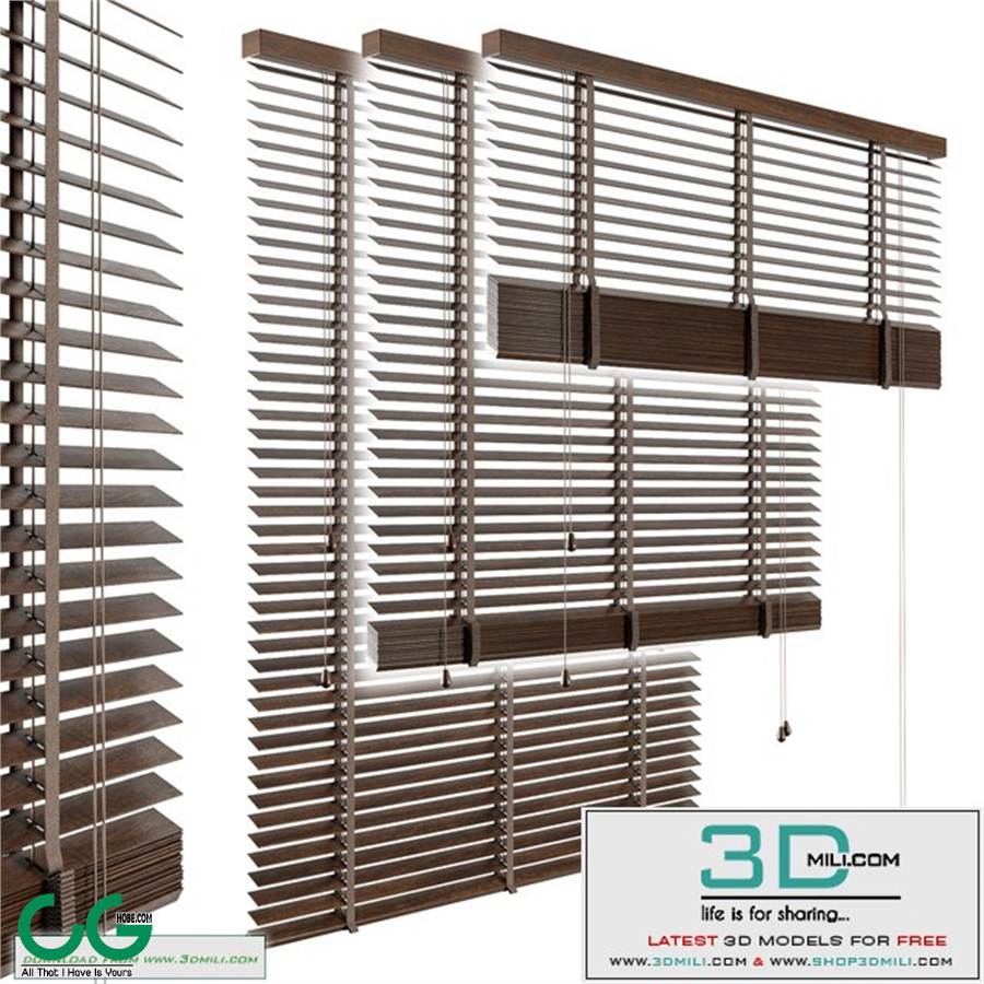 Wood venetian blind