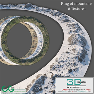 Ring of mountains + 6 Textures