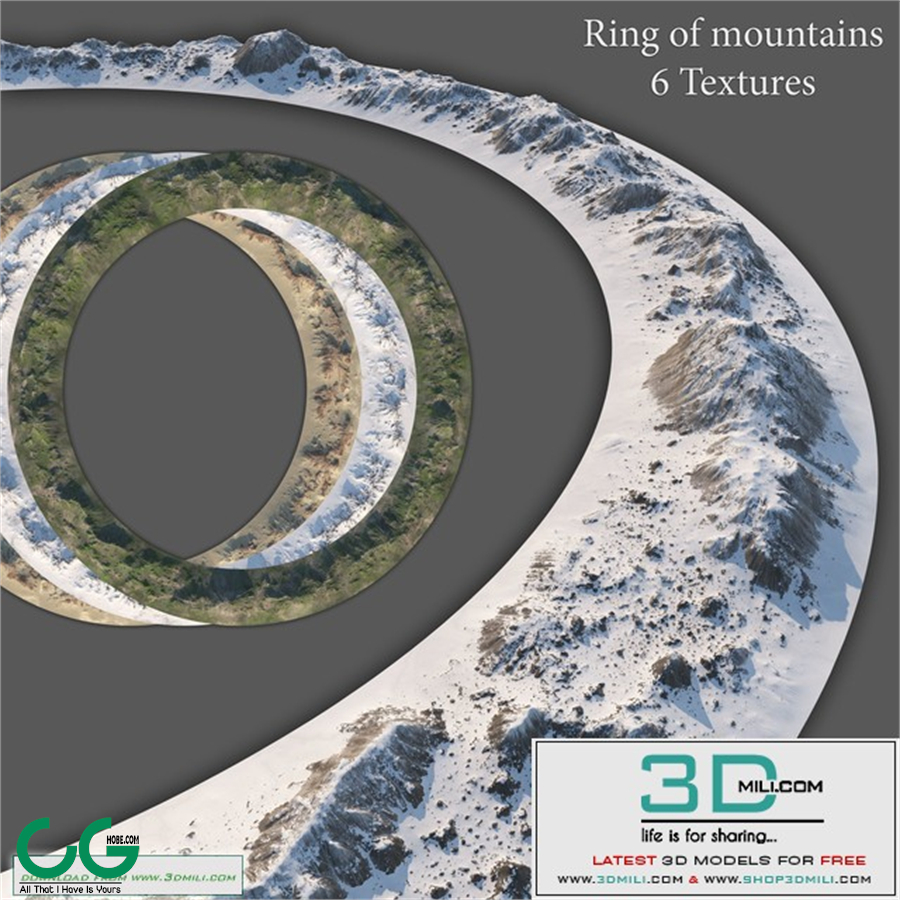 Ring of mountains + 6 Textures