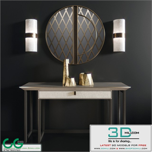 Bali console, Estremoz wall light, Kobe mirror