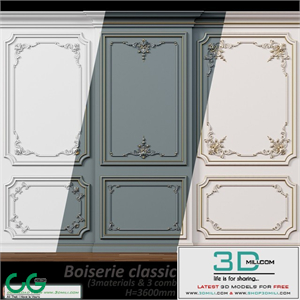 Wall molding 5. Boiserie classic panels