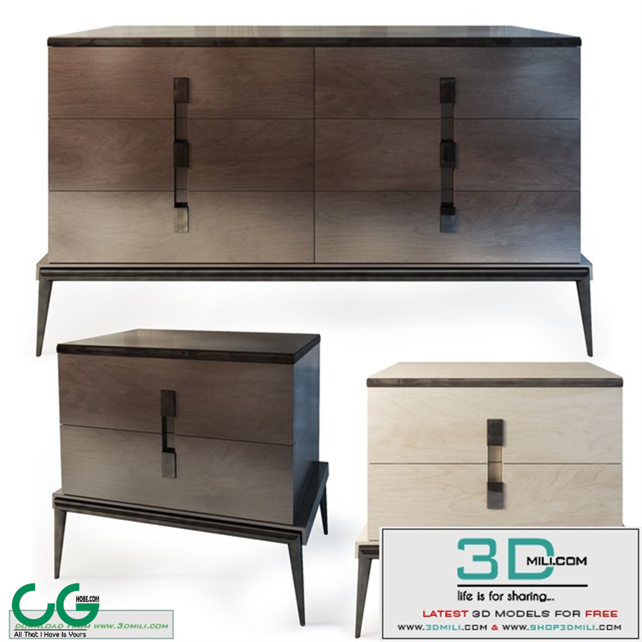 Chest and cabinet Langham. dresser nightstand. The Sofa & Chair company