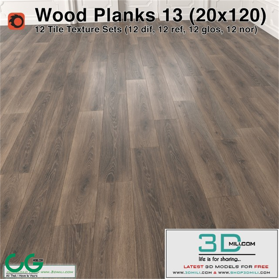 Plank Wood Floor - 13 (20x120)