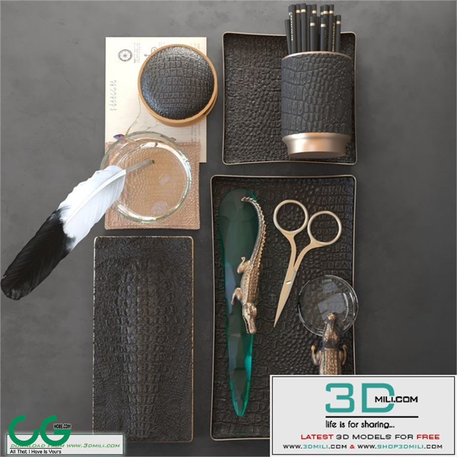 Office accessories. Leather