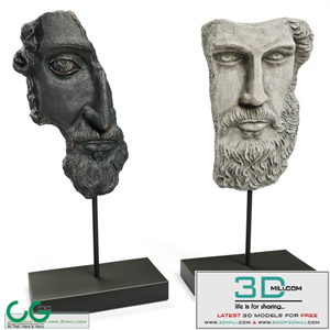 ANCIENT GREEK SCULPTURE POSEIDON and ZEUS