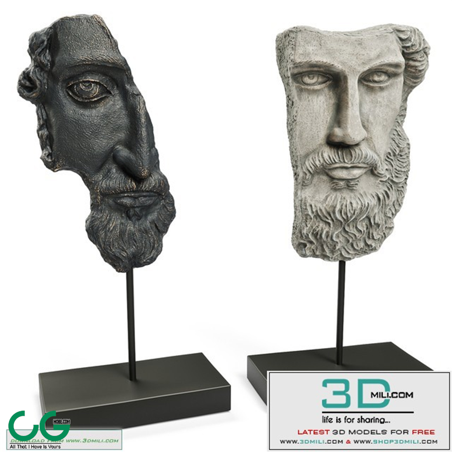 ANCIENT GREEK SCULPTURE POSEIDON and ZEUS