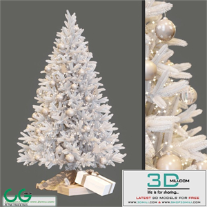 White christmas tree