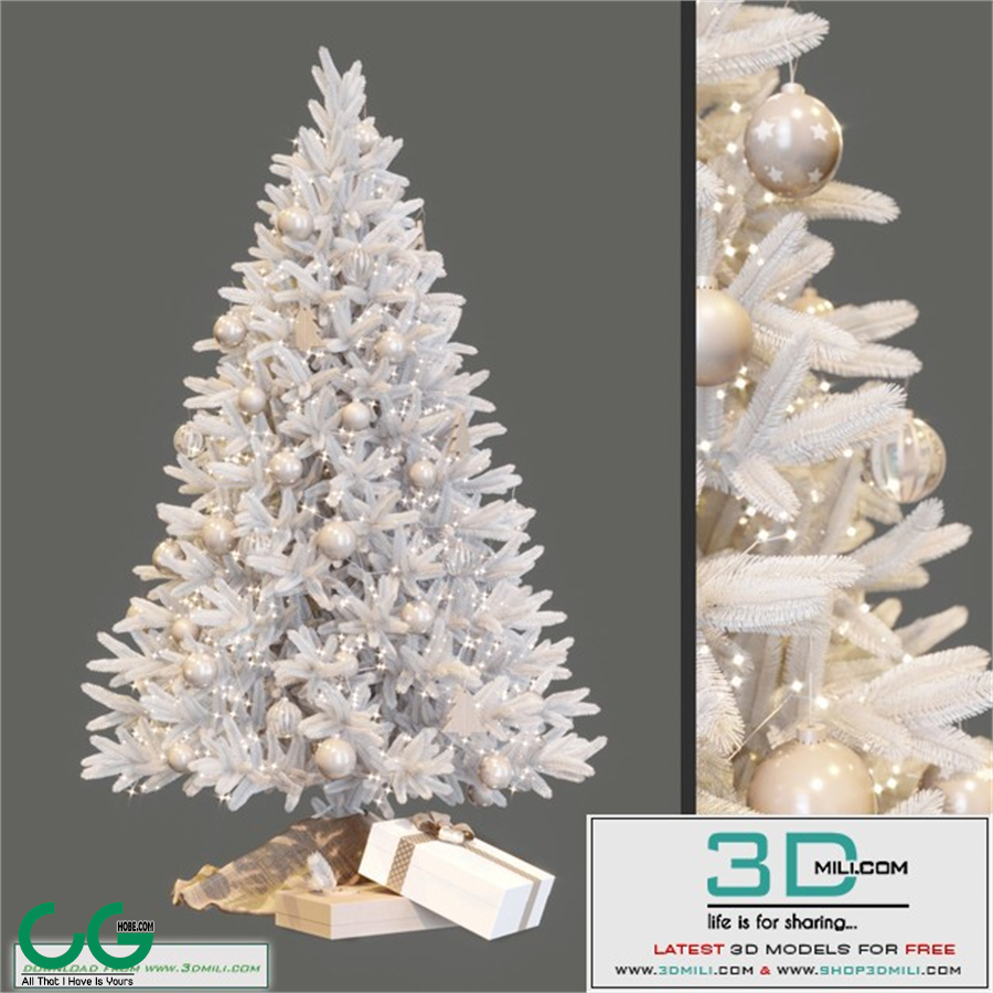 White christmas tree