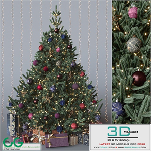 Dark cristmas tree