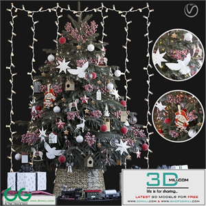 Christmas Tree 6. Vray
