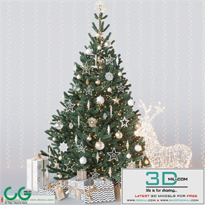 Gold christmas tree
