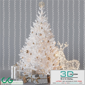White christmas tree