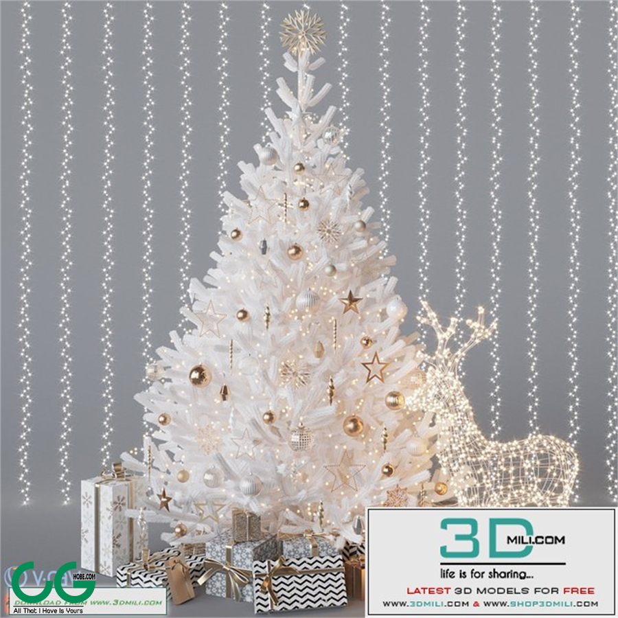 White christmas tree
