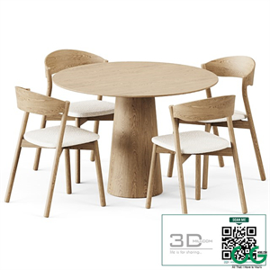 Table POV D110 by Ton and Wooden Chair Tube by Miniforms