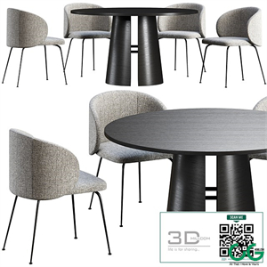 Dining table Teulat Cep + chair La Forma Minna