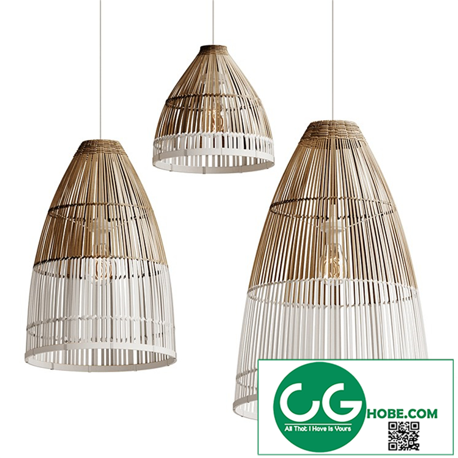 bamboo lampshade model