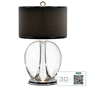 Rosendale Wide Table Lamp - Dutch Silver by LUXDECO