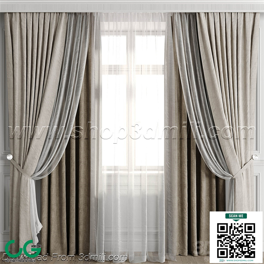 Curtain 3dsmax File 02