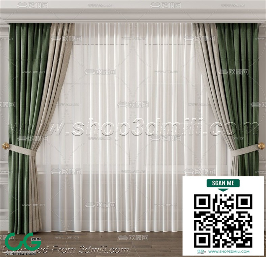 Curtain 3dsmax File 06