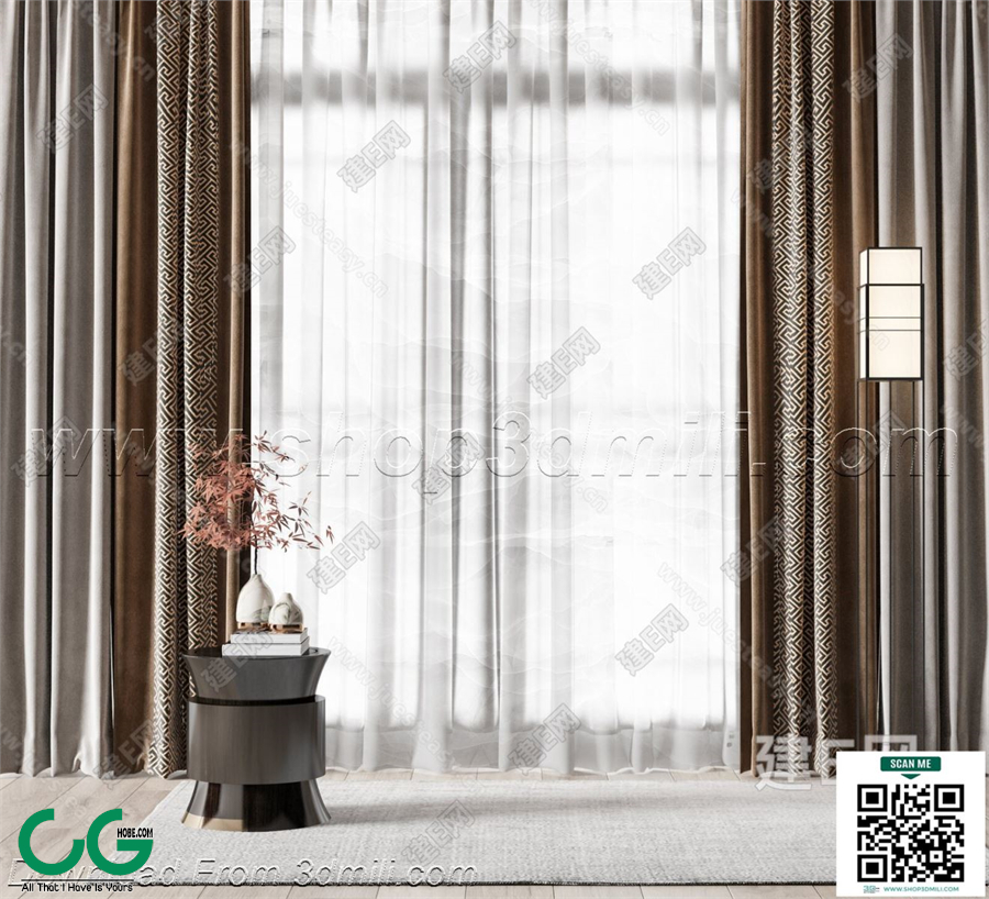 Curtain 3dsmax File 15