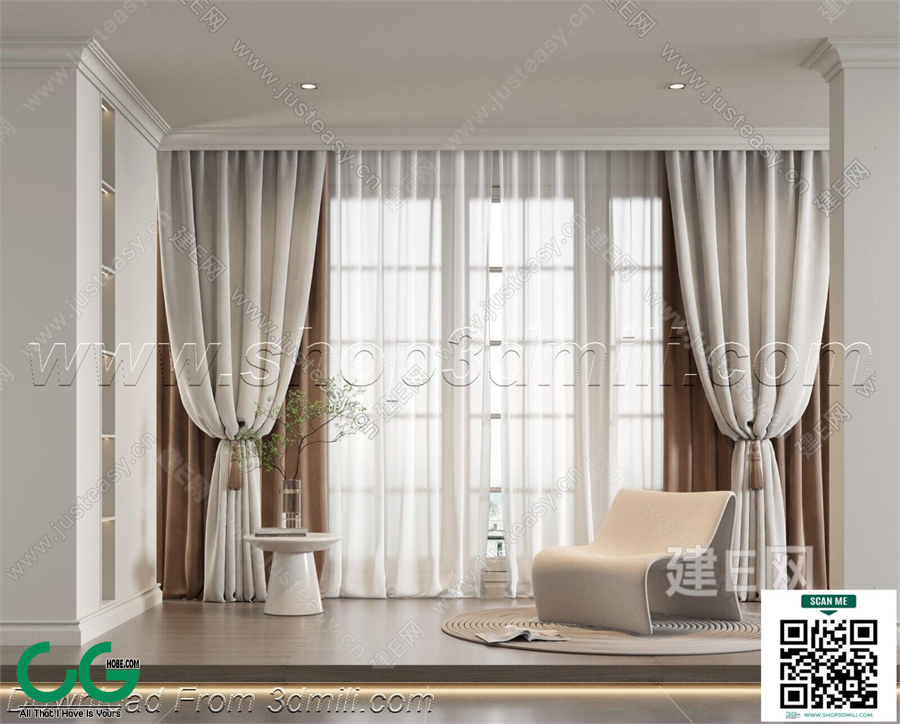 Curtain 3dsmax File 17