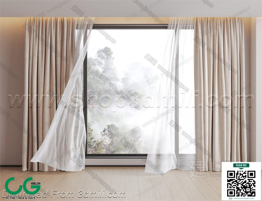 Curtain 3dsmax File 20