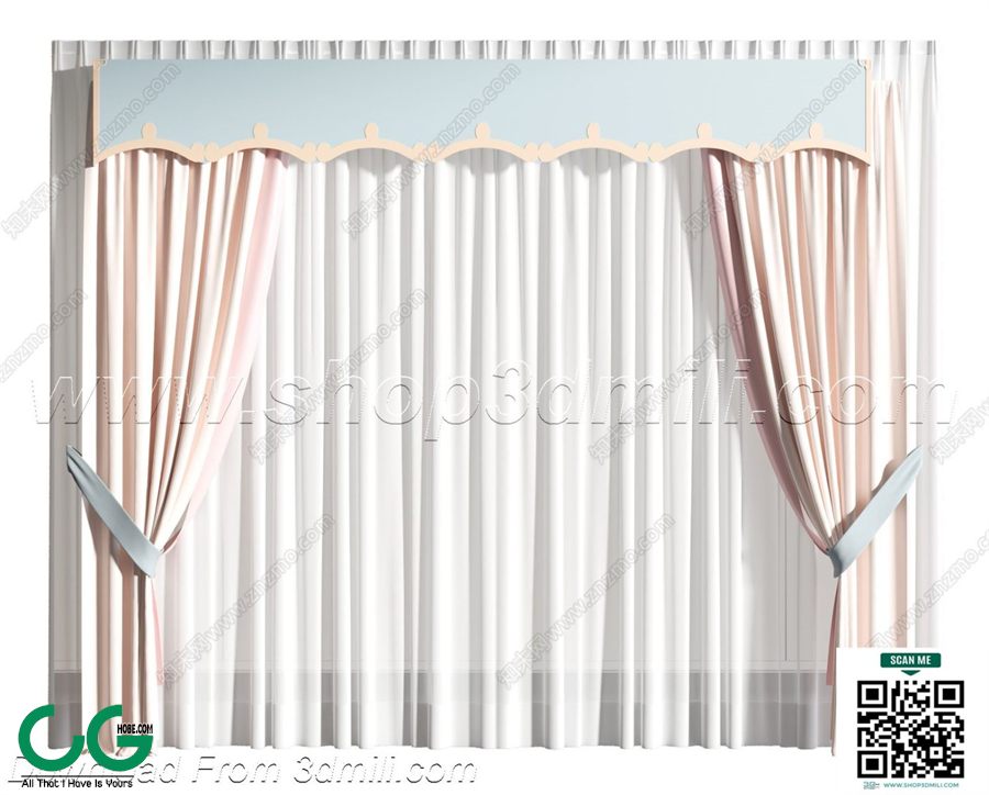 Curtain 3dsmax File 24