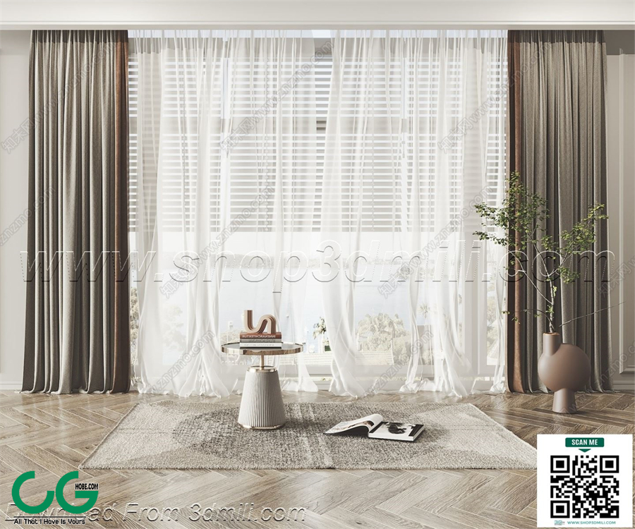 Curtain 3dsmax File 25