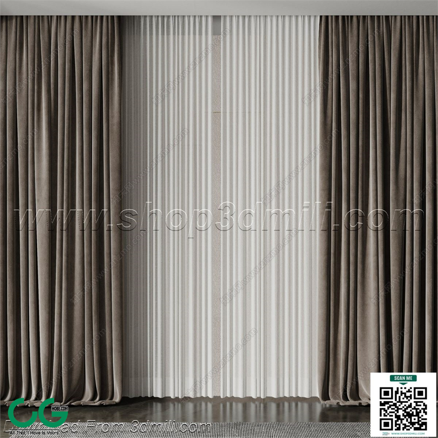 Curtain 3dsmax File 27