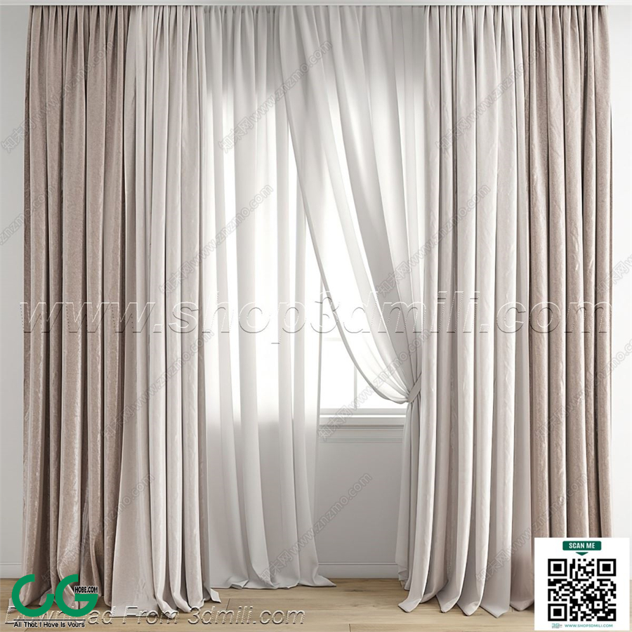 Curtain 3dsmax File 28