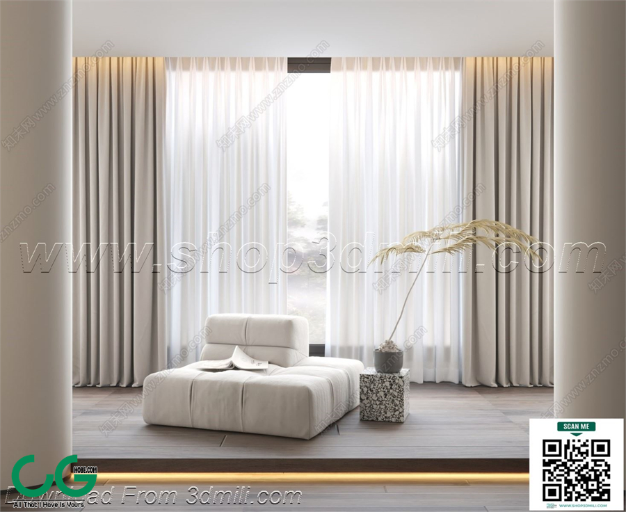 Curtain 3dsmax File 32