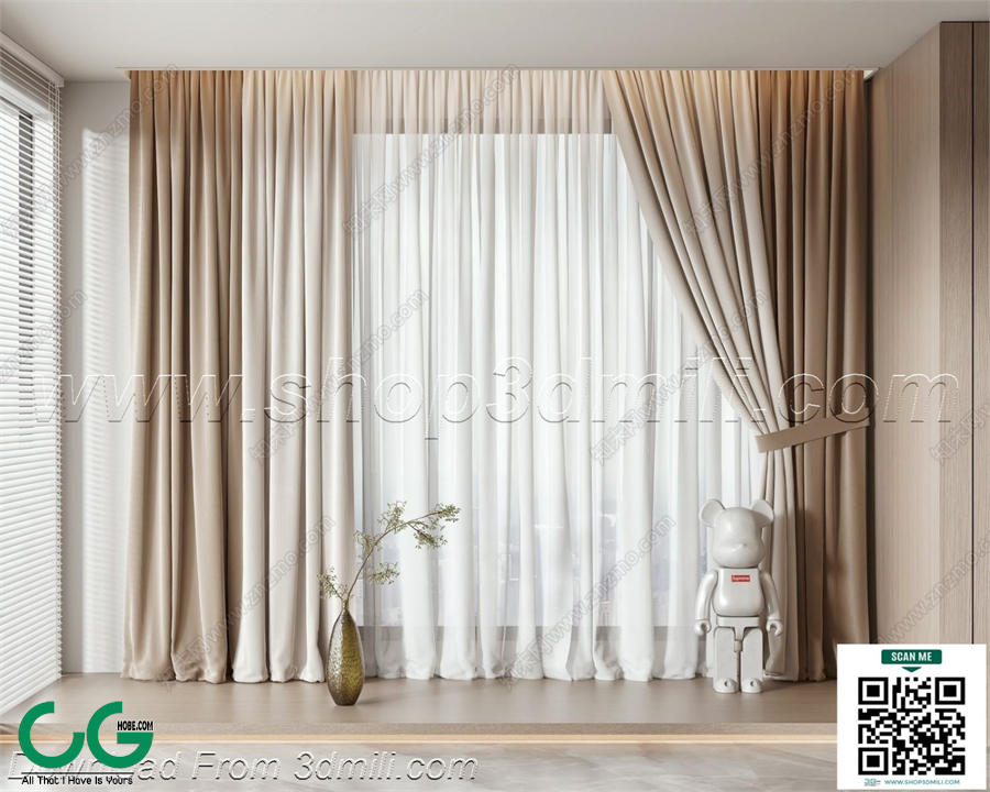 Curtain 3dsmax File 34