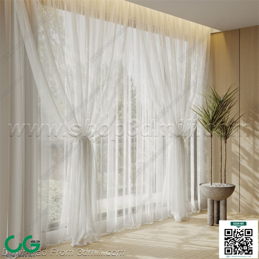 Curtain 3dsmax File 38