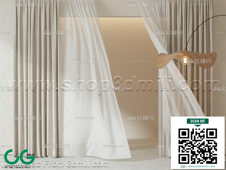 Curtain 3dsmax File 41