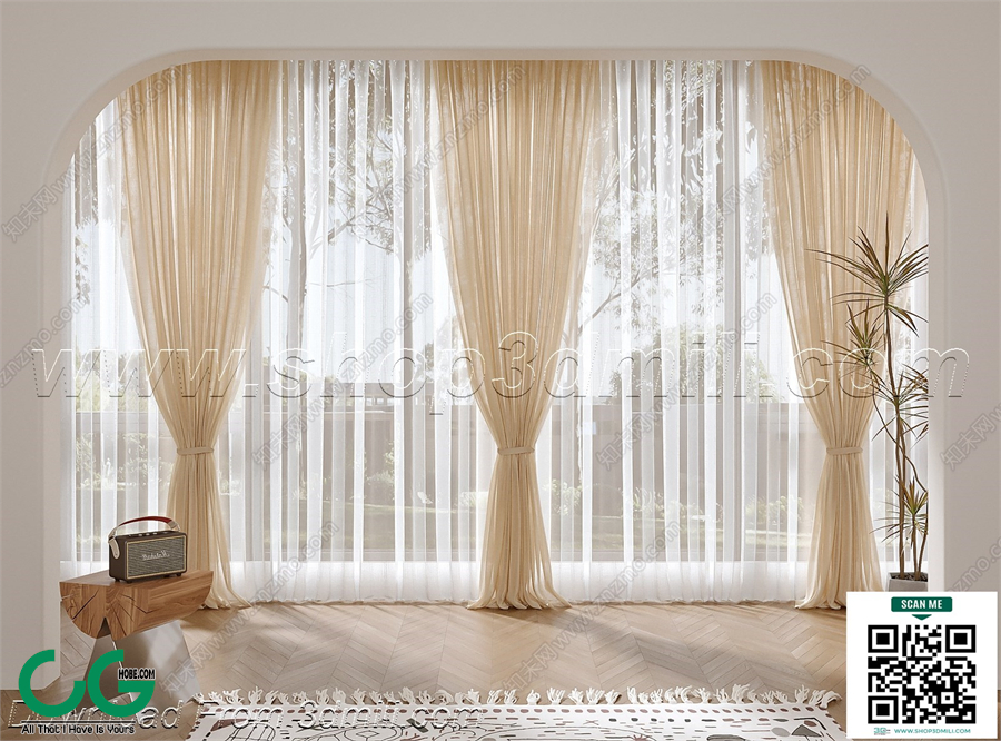 Curtain 3dsmax File 43
