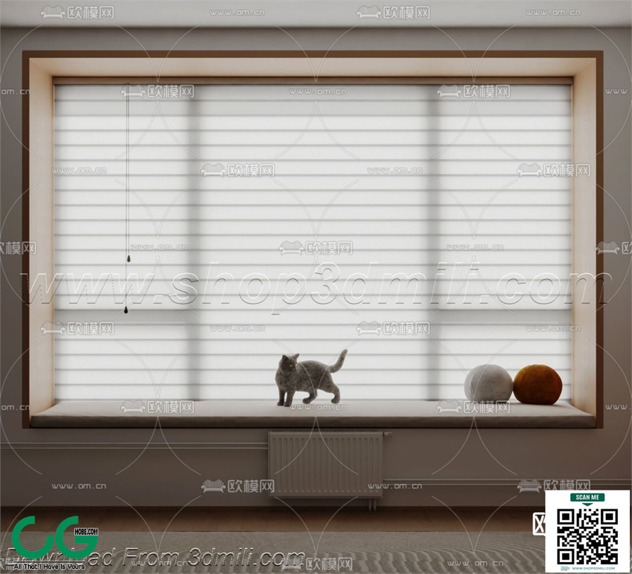 Curtain 3dsmax File 44
