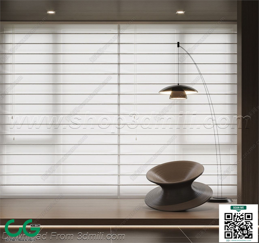 Curtain 3dsmax File 45