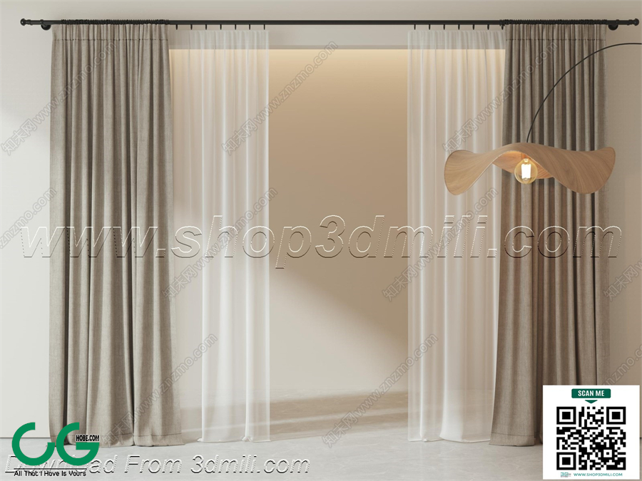Curtain 3dsmax File 49