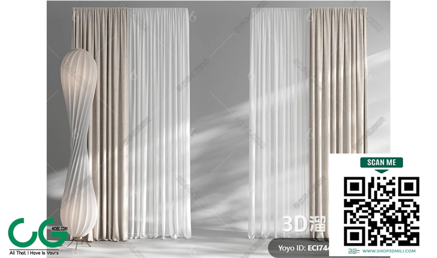 Curtain 3dsmax File 54